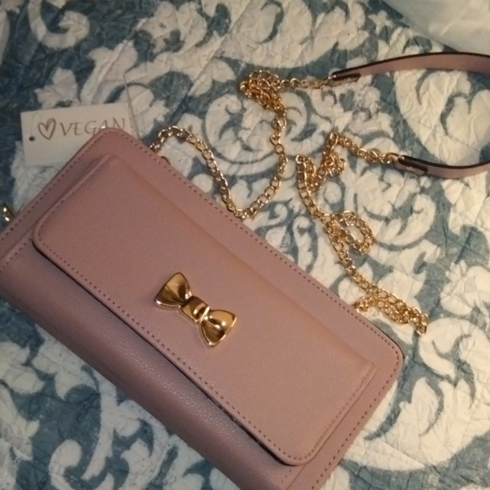 Vegan Pink blush 😍💕 mini purse or clutch